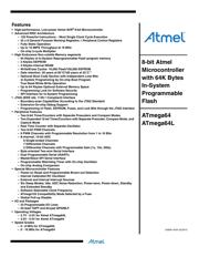 ATMEGA64L-8MU 数据规格书 1