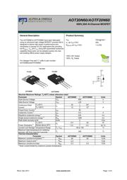 AOTF20N60 数据规格书 1