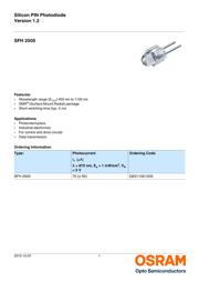 SFH2505 数据规格书 1