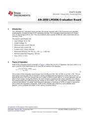 LM5006EVAL/NOPB 数据规格书 1