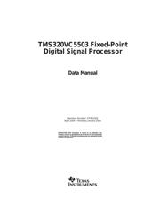 TMS320VC5503GHH 数据规格书 1