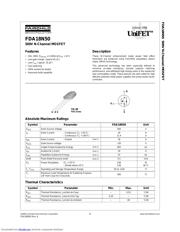 FDA18N50 数据规格书 1