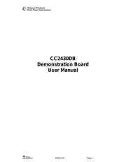 CC2430DB datasheet.datasheet_page 1