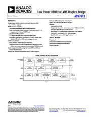 ADV7613 datasheet.datasheet_page 1