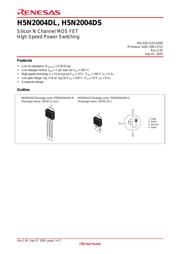 H5N2004DL 数据规格书 1