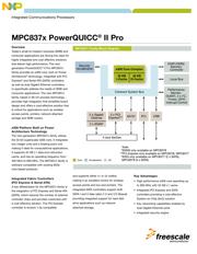 MPC8377CVRANGA 数据规格书 1