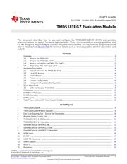 TMDS181RGZEVM 数据规格书 1