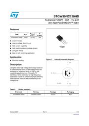 STGW30NC120HD datasheet.datasheet_page 1