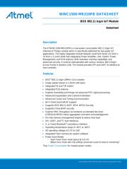 ATWINC1500-MR210UB 数据规格书 1