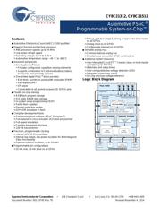 CY8C21512-24PVXAT 数据规格书 1