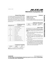 MAX4444EVKIT 数据规格书 1