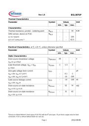 BSL307SP L6327 datasheet.datasheet_page 2