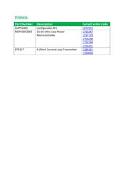MSP430F2003IPW 数据规格书 2
