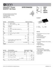 IXFB70N60Q2 datasheet.datasheet_page 1