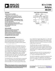 ADL5391ACPZ-WP datasheet.datasheet_page 1