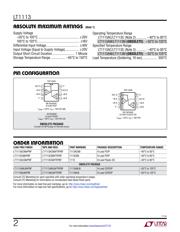 LT1113CS8 数据规格书 2