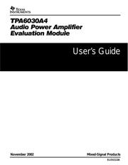 TPA6030A4EVM datasheet.datasheet_page 1