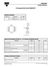 SI9433DY-T1 数据规格书 1
