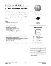 MC10E143FNR2 数据规格书 1