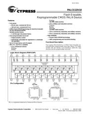 PALCE22V10-5PC 数据规格书 1