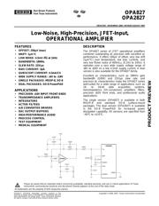 OPA827A datasheet.datasheet_page 1