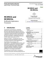 MCIMX31LCVKN5DR2 数据规格书 1