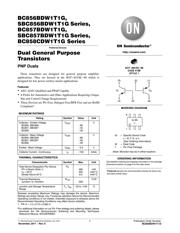 BC856BDW1T3G 数据规格书 1