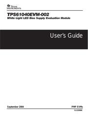 TPS61040DRVR 数据规格书 1