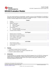 DRV425EVM 数据规格书 1