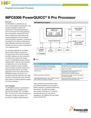 MPC8308CZQAGDA 数据规格书 1