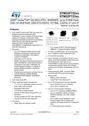 STM32F722ICK6 数据规格书 1