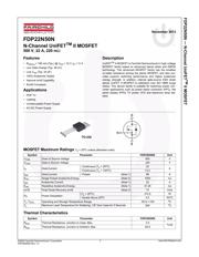 FDP22N50N datasheet.datasheet_page 1