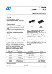 ULQ2003D1 数据规格书 1