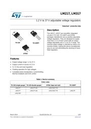 LM317T 数据规格书 1