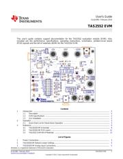 TAS2552EVM 数据规格书 1
