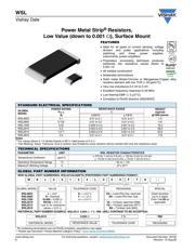 WSL1206R0500FEA 数据规格书 1