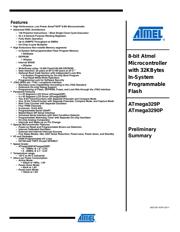 ATMEGA329P-20ANR 数据规格书 1