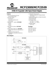 MCP23009T-E/SO 数据规格书 1