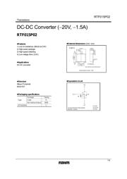 RTF015P02TL 数据规格书 1