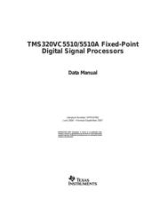 TMS320VC5510AGGWA2 datasheet.datasheet_page 1