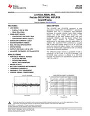 OPA378AIDCKT 数据规格书 1