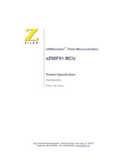 EZ80F91AZ050EG 数据规格书 1