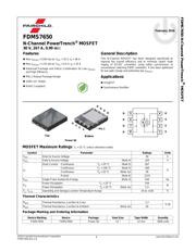 FDMS7650 数据规格书 1