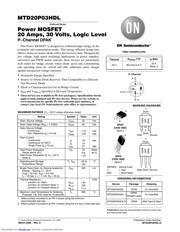 MTD20P03HDLT4 datasheet.datasheet_page 1