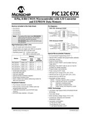 PIC12CE674-04ISM datasheet.datasheet_page 1