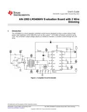 LM3406HVEVAL/NOPB 数据规格书 1