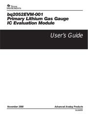 BQ2052EVM-001 datasheet.datasheet_page 1