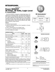 MTD20P03HDL1 datasheet.datasheet_page 1