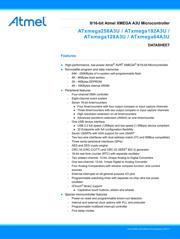 ATXMEGA64A3U-MH 数据规格书 1