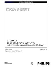 GTL16612 数据规格书 1